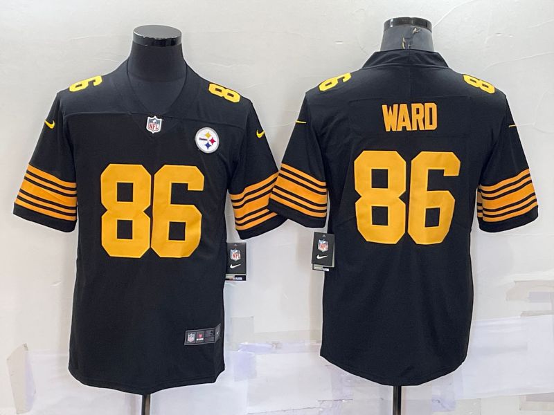 Men Pittsburgh Steelers #86 Ward Black 2022 Nike Limited Vapor Untouchable NFL Jerseys